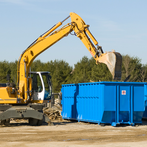 what size residential dumpster rentals are available in Buckhannon WV